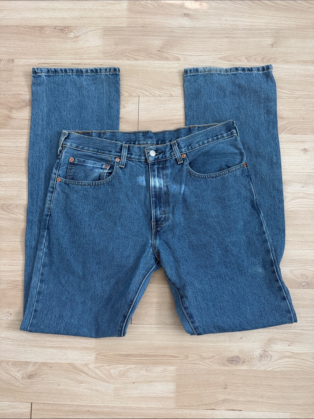 Levi's Men's W34 L36 Dark Blue Bootcut  Jeans
